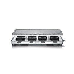 Severin RG 2374 raclette 8 personne(s) 1500 W Noir, Acier inoxydable