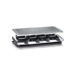 Severin RG 2374 raclette 8 personne(s) 1500 W Noir, Acier inoxydable