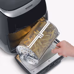 Severin FR2446 Unique 11 L Autonome 2000 W Friteuse d’air chaud Noir, Argent - Vue supplémentaire 2