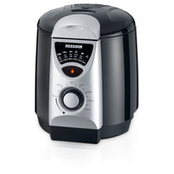 Severin FR 2408 friteuse Unique 0,95 L Autonome 840 W Noir, Argent