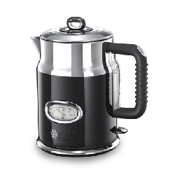 Russell Hobbs Retro Ribbon bouilloire 1,7 L 2400 W Noir, Argent