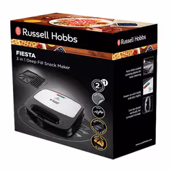 Russell Hobbs Fiesta gaufrier et appareil à croque-monsieur 750 W Noir, Acier inoxydable - Vue supplémentaire 2