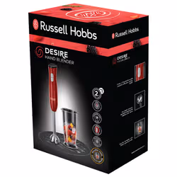 Russell Hobbs Desire 0,7 L Mélangeur par immersion 500 W Rouge, Acier inoxydable - Vue supplémentaire 2