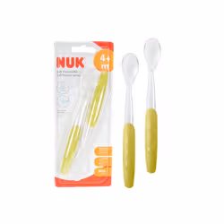 Lot de 2 Cuillères Douces en Silicone 4M+ NUK