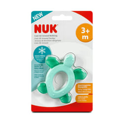 NUK Anneau de Dentition Réfrigérant Tortue 3 Mois et + - Couleur : Rose