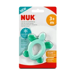 NUK Anneau de Dentition Réfrigérant Tortue 3 Mois et + - Couleur : Rose