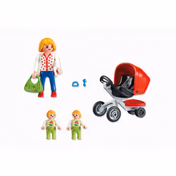 Playmobil City Life Maman avec jumeaux et landau - Vue supplémentaire 2