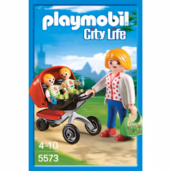 Playmobil City Life Maman avec jumeaux et landau - Vue supplémentaire 5