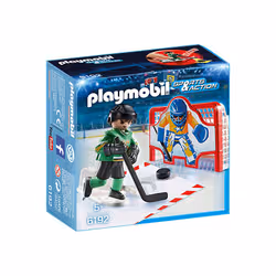 Playmobil Sports & Action Joueur de hockey avec cage