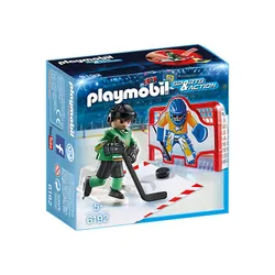Playmobil Sports & Action Joueur de hockey avec cage