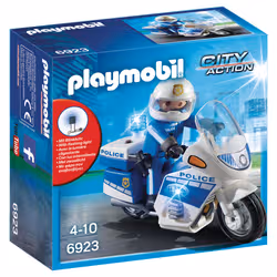 Playmobil City Action Moto De Policier Avec Gyrophare - Vue supplémentaire 2