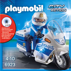 Playmobil City Action Moto De Policier Avec Gyrophare - Vue supplémentaire 3