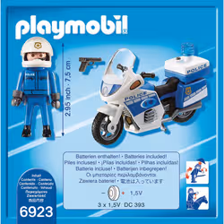 Playmobil City Action Moto De Policier Avec Gyrophare - Vue supplémentaire 4