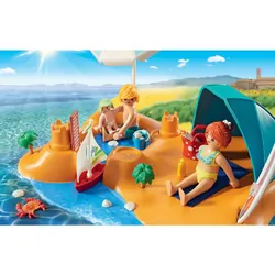 Playmobil FamilyFun Famille De Vacanciers Et Tente