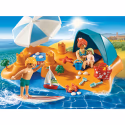 Playmobil FamilyFun Famille De Vacanciers Et Tente - Vue supplémentaire 2