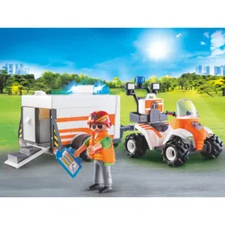 Playmobil City Life Quad Et Remorque De Secours