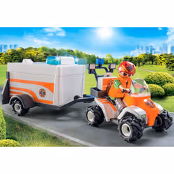 Playmobil City Life Quad Et Remorque De Secours - Vue supplémentaire 2
