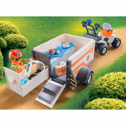 Playmobil City Life Quad Et Remorque De Secours - Vue supplémentaire 3