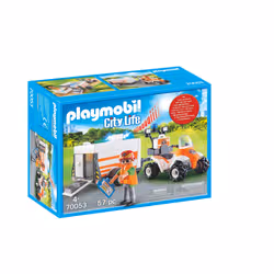 Playmobil City Life Quad Et Remorque De Secours - Vue supplémentaire 4