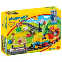 Playmobil 1.2.3 Train avec passagers et circuit
