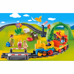 Playmobil 1.2.3 Train avec passagers et circuit - Vue supplémentaire 2