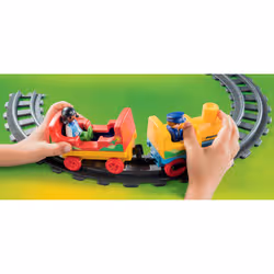 Playmobil 1.2.3 Train avec passagers et circuit - Vue supplémentaire 4