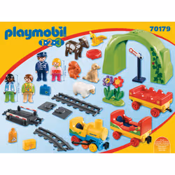 Playmobil 1.2.3 Train avec passagers et circuit - Vue supplémentaire 6