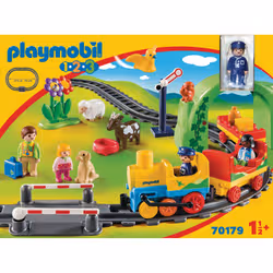 Playmobil 1.2.3 Train avec passagers et circuit - Vue supplémentaire 7