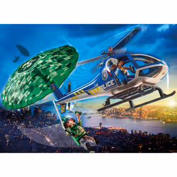 Playmobil City Action Hélicoptère de police et parachutiste - Vue supplémentaire 2