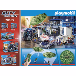 Playmobil City Action Hélicoptère de police et parachutiste - Vue supplémentaire 7