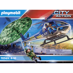 Playmobil City Action Hélicoptère de police et parachutiste - Vue supplémentaire 8
