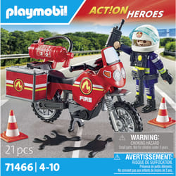 Playmobil Pompier et moto