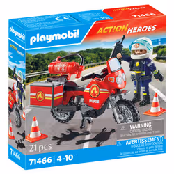 Playmobil Pompier et moto - Vue supplémentaire 2