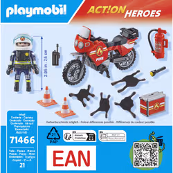 Playmobil Pompier et moto - Vue supplémentaire 3