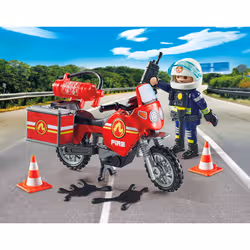 Playmobil Pompier et moto - Vue supplémentaire 4