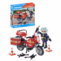 Playmobil Pompier et moto - Vue supplémentaire 5