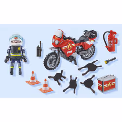 Playmobil Pompier et moto - Vue supplémentaire 6