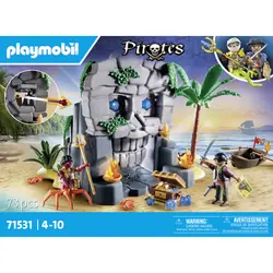 Playmobil Pirates Ile au trésor pirate et monstre marin