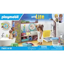 Playmobil My Life Salle de bains avec douche et baignoire
