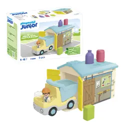 Playmobil Junior Ouvrier avec camion et garage