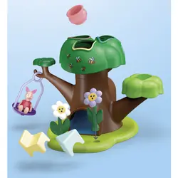 Playmobil Junior Winnie l'ourson et Porcinet avec cabane