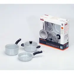 Theo Klein WMF - Set de casseroles en plastique, 3 pces