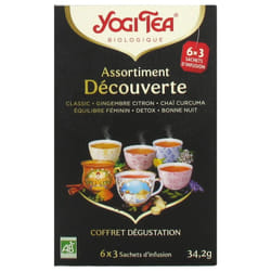 Assortiment Decouverte Classic + Gingembre Citron + Chai Curcuma + Equilibre Feminin + Detox + Bonne Nuit Yogi Tea
