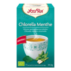 Chlorella Menthe 17 Sachets D'infusion Ayurvedique Bio Yogi Tea