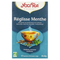 Yogi Tea Réglisse Menthe Bio 17 Sachets