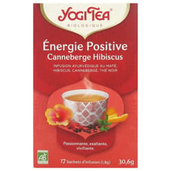 Energie Positive Canneberge Hibiscus 17 Sachets Yogi Tea