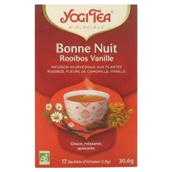 Bonne Nuit Rooibos Vanille 17 Sachets Yogi Tea