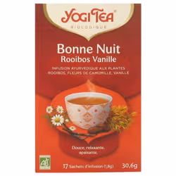 Yogi Tea Bonne Nuit Rooibos Vanille Bio 17 Sachets