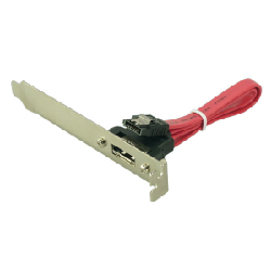 LogiLink eSATA > SATA 0.5m câble SATA SATA 7-pin Noir, Rouge