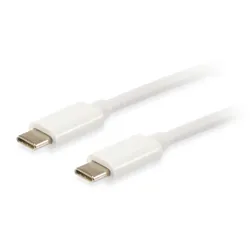 Equip 128351 câble USB 1 m 3.2 Gen 2 (3.1 Gen 2) USB C Blanc